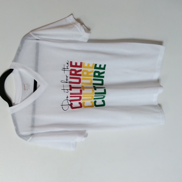Culture Short Sleeve Crew Neck White T-Shirt - Picture 3 of 5